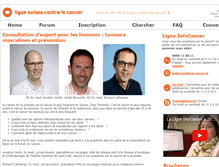 Tablet Screenshot of forumcancer.ch